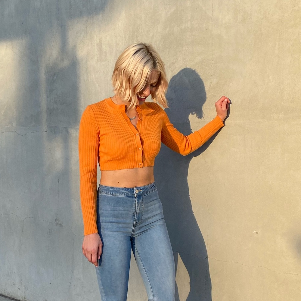 McIntyre cropped merino wool cardigan